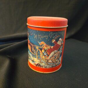 Christmas Theme Cookie Tin.
